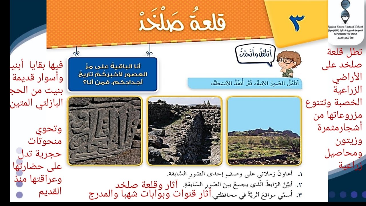 قلعة صلخد العربية لغتي للصف الرابع