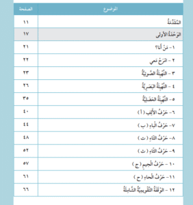 الوحدة الأولى
