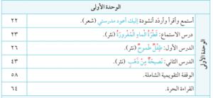 الوحدة التعليمية الأولى