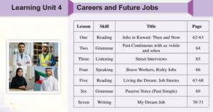 الوحدة الرابعة: Careers and Future jobs