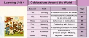 الوحدة الرابعة: Celebrations Around the World