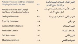 الفصل الأول: العمليات الطبيعية وأثرها في تشكيل سطح الأرض