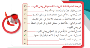 الوحدة الثالثة الثروات الاقتصادية في وطني الكويت