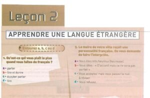 الدرس الثاني apprendre une langue étrangère