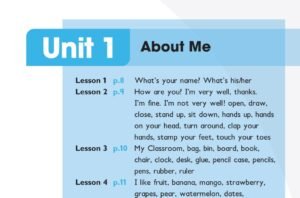 الوحدة الأولى: About Me