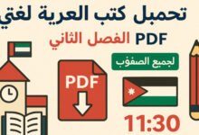 كتب العربية لغتي الفصل الثاني PDF لجميع الصفوف (الأول–العاشر) – المنهاج الأردني