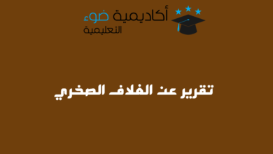 تقرير عن الغلاف الصخري