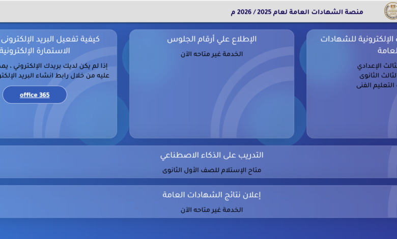 استمارة الثانوية العامة