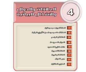 الوحدة الرابعة: العلاقات والدوال والأشكال البيانية