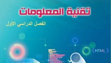 كتاب تقنية المعلومات للصف العاشر