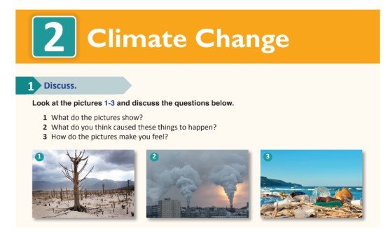 الوحدة الثانية: Climate Change