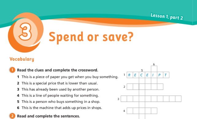 الوحدة الثالثة: Spend or save