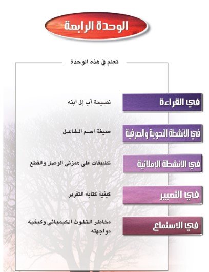 الوحدة الرابعة 