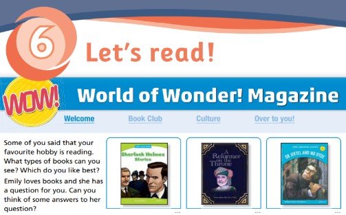 الوحدة السادسة: let's read