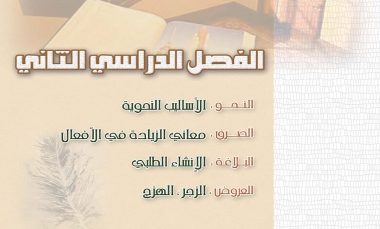كتاب المفيد للصف الثاني عشر