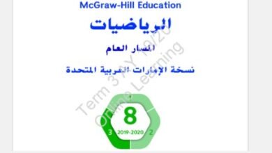 كتاب الرياضيات للصف الثامن