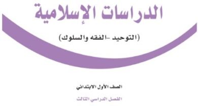 كتاب الدراسات الإسلامية للصف الأول الابتدائي