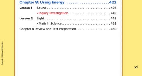 الفصل الثامن: Using Energy