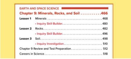 الفصل التاسع: Minerals, Rocks, and Soil