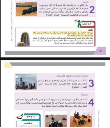 الوحدة الثانية: عبقرية من الصحراء