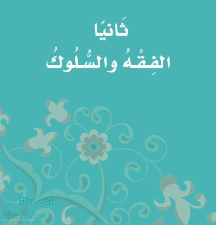 الشق الثاني: الفقه والسلوك