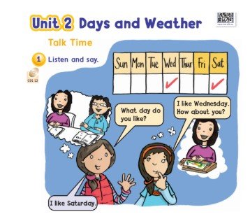 الوحدة الثانية: Days and Weather