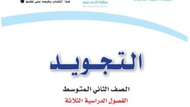 كتاب التجويد للصف الثاني المتوسط