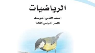كتب الصف الثاني المتوسط الفصل الدراسي الثالث