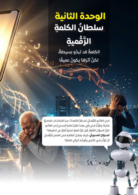 الوحدة الثانية : سلطان الكلمة الرقمية  