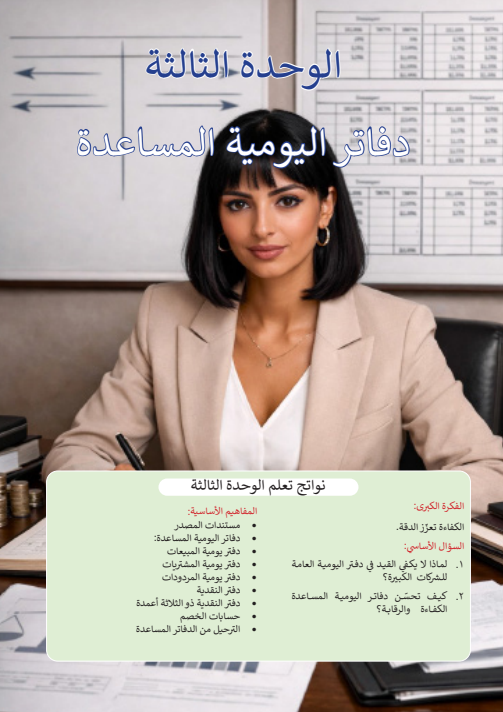 الوحدة الثالثة: دفاتر اليومية المساعدة