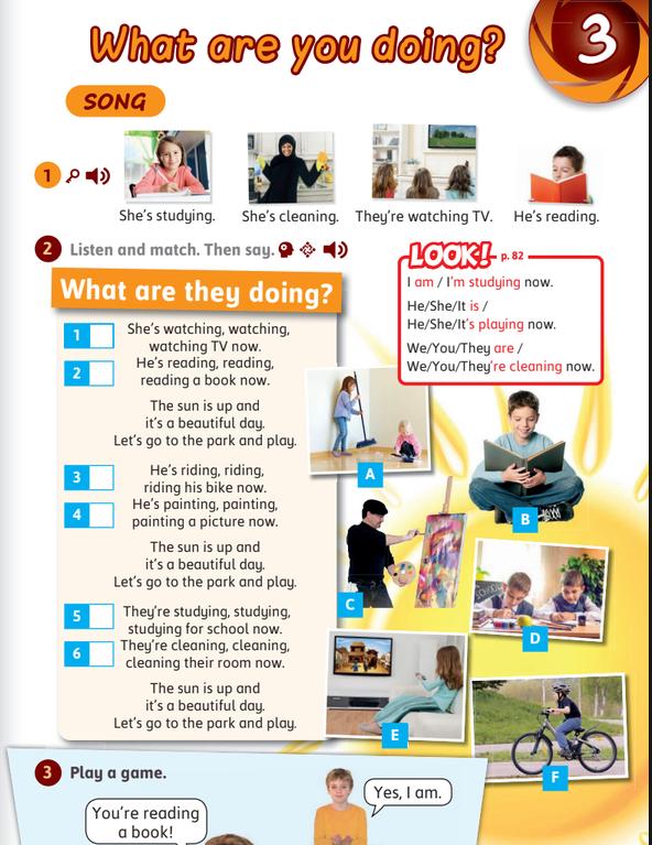 الوحدة الثالثة: what are you doing