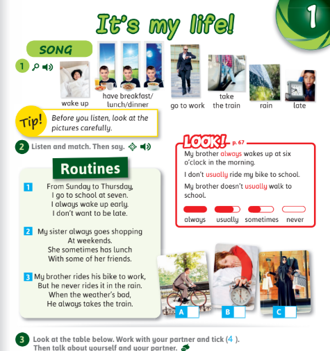 الوحدة الأولى: It is my life