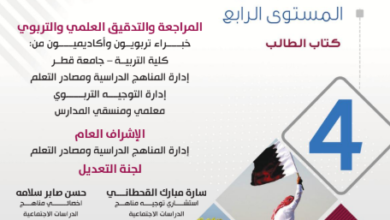 كتاب الدراسات الإجتماعية المستوى الرابع للمرحلة الإبتدائية القطرية