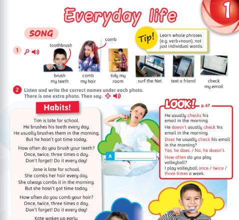 الوحدة الأولى: everyday life