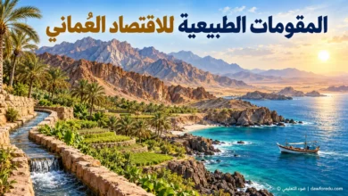 منظر تعليمي للساحل والجبال والزراعة والأفلاج بوصفها من المقومات الطبيعية للاقتصاد العُماني – ضوء التعليمي.