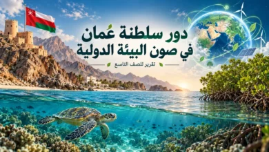 تقرير عن دور سلطنة عُمان في صون البيئة الدولية للصف التاسع