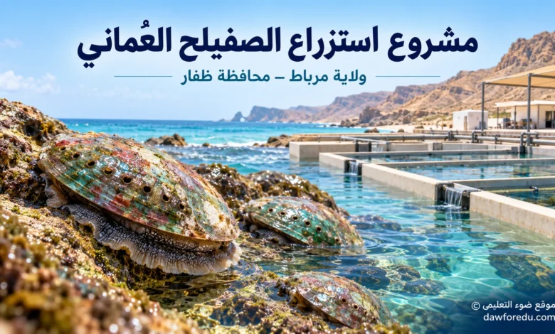 مشروع استزراع الصفيلح العُماني في ولاية مرباط بمحافظة ظفار.