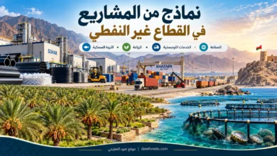 نماذج من المشاريع في القطاع غير النفطي بسلطنة عُمان.